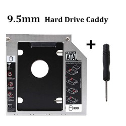 OXYURA 9.5 mm Universal 2nd Bay SATA Hard Drive Caddy for CD DVD-ROM Drive Slot